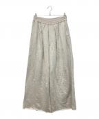 MAISON SPECIALメゾンスペシャル）の古着「Sweat Jacquard Easy Wide Pants」｜グレー