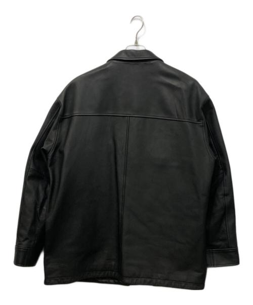 OVY（オヴィー）OVY (オヴィー) Waterproof Calf Leather Car Coat ブラック サイズ:Lの古着・服飾アイテム