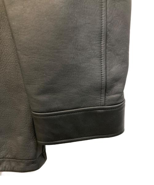 OVY（オヴィー）OVY (オヴィー) Waterproof Calf Leather Car Coat ブラック サイズ:Lの古着・服飾アイテム