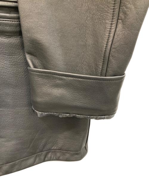 OVY（オヴィー）OVY (オヴィー) Waterproof Calf Leather Car Coat ブラック サイズ:Lの古着・服飾アイテム