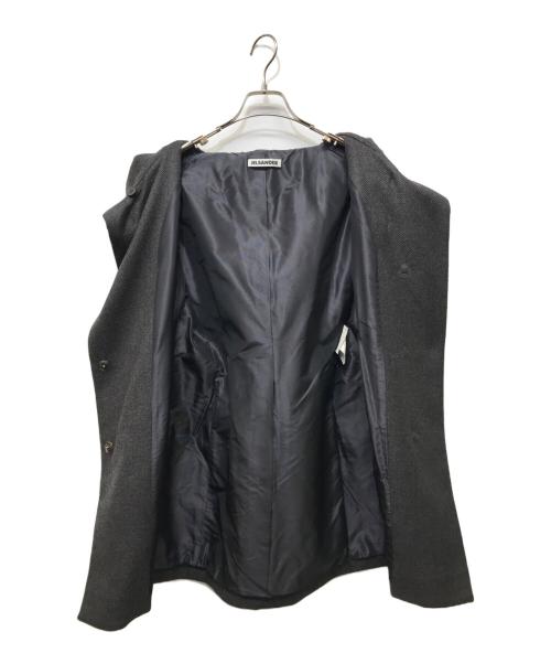 JIL SANDER（ジルサンダー）JIL SANDER (ジルサンダー) カシミヤ混フーデッドコート グレー サイズ:SIZE 34の古着・服飾アイテム