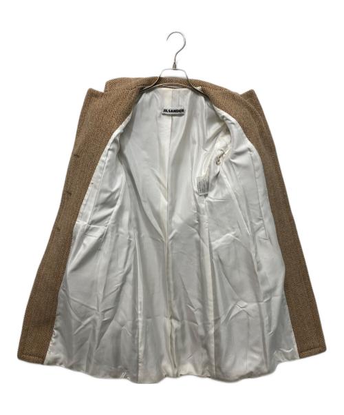 JIL SANDER（ジルサンダー）JIL SANDER (ジルサンダー) ヘリンボーンチェスターコート ベージュ サイズ:34の古着・服飾アイテム