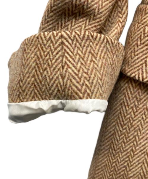 JIL SANDER（ジルサンダー）JIL SANDER (ジルサンダー) ヘリンボーンチェスターコート ベージュ サイズ:34の古着・服飾アイテム