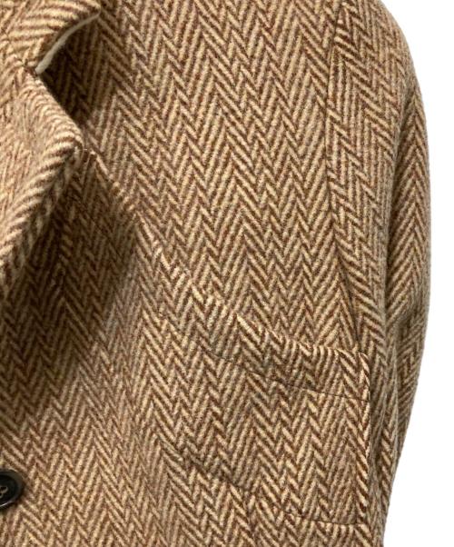 JIL SANDER（ジルサンダー）JIL SANDER (ジルサンダー) ヘリンボーンチェスターコート ベージュ サイズ:34の古着・服飾アイテム