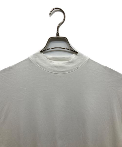 JIL SANDER（ジルサンダー）JIL SANDER (ジルサンダー) モックネックオーバーサイズTシャツ ホワイト サイズ:Sの古着・服飾アイテム