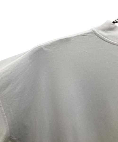 JIL SANDER（ジルサンダー）JIL SANDER (ジルサンダー) モックネックオーバーサイズTシャツ ホワイト サイズ:Sの古着・服飾アイテム