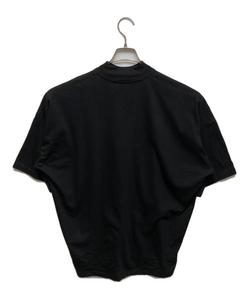 JIL SANDER（ジルサンダー）JIL SANDER (ジルサンダー) モックネックオーバーサイズTシャツ ブラック サイズ:Sの古着・服飾アイテム
