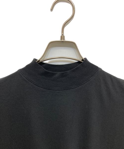 JIL SANDER（ジルサンダー）JIL SANDER (ジルサンダー) モックネックオーバーサイズTシャツ ブラック サイズ:Sの古着・服飾アイテム