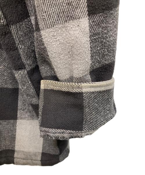 FIVE BROTHER（ファイブブラザー）FIVE BROTHER (ファイブブラザー) ブロックチェックキルティングシャツ グレー サイズ:2XLの古着・服飾アイテム