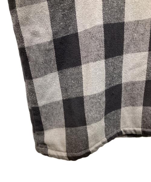FIVE BROTHER（ファイブブラザー）FIVE BROTHER (ファイブブラザー) ブロックチェックキルティングシャツ グレー サイズ:2XLの古着・服飾アイテム