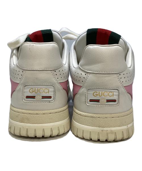 GUCCI（グッチ）GUCCI (グッチ) Re-Web ローカットスニーカー アイボリー サイズ:381/2の古着・服飾アイテム