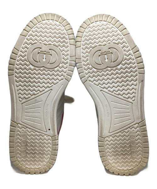 GUCCI（グッチ）GUCCI (グッチ) Re-Web ローカットスニーカー アイボリー サイズ:381/2の古着・服飾アイテム
