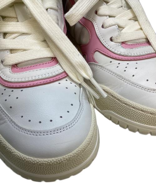 GUCCI（グッチ）GUCCI (グッチ) Re-Web ローカットスニーカー アイボリー サイズ:381/2の古着・服飾アイテム