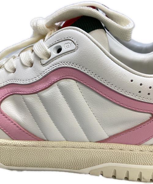 GUCCI（グッチ）GUCCI (グッチ) Re-Web ローカットスニーカー アイボリー サイズ:381/2の古着・服飾アイテム