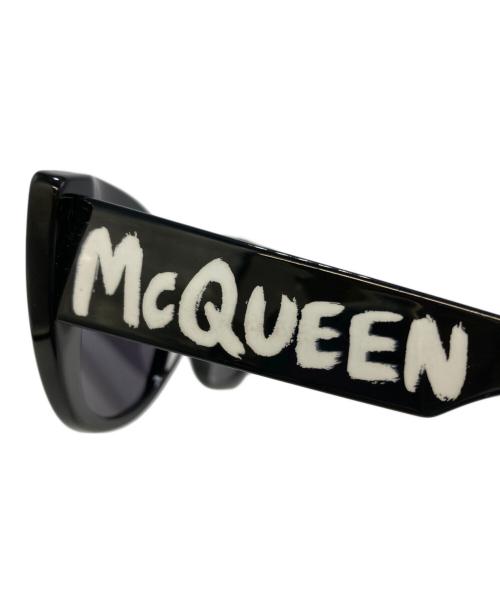 ALEXANDER McQUEEN（アレキサンダーマックイーン）ALEXANDER McQUEEN (アレキサンダーマックイーン) サングラス ブラック サイズ:54□16-145の古着・服飾アイテム