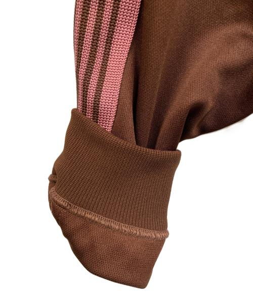 Needles（ニードルズ）Needles (ニードルズ) Track Jacket - Poly Smooth ブラウン×ピンク サイズ:SIZE XLの古着・服飾アイテム