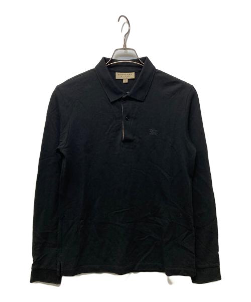 BURBERRY（バーバリー）BURBERRY (バーバリー) L/Sポロシャツ ブラック サイズ:SIZE Sの古着・服飾アイテム
