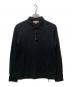BURBERRY（バーバリー）の古着「L/Sポロシャツ」｜ブラック