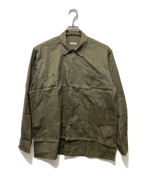 COMOLI（コモリ）COMOLI (コモリ) コットンオープンカラーシャツ オリーブ サイズ:SIZE 1の古着・服飾アイテム