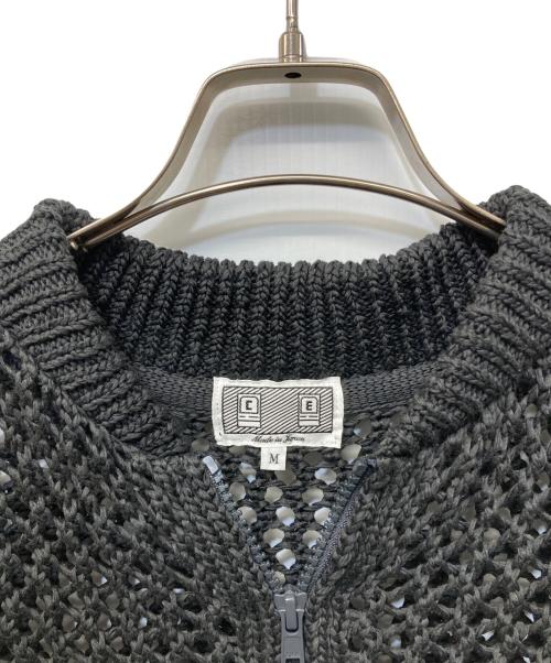 C.E（シーイー）C.E (シーイー) メッシュニットジップカーディガン ブラック サイズ:SIZE Mの古着・服飾アイテム