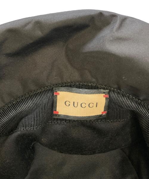 GUCCI（グッチ）GUCCI (グッチ) キルティングバケットハット ブラックの古着・服飾アイテム
