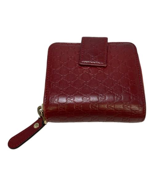 GUCCI（グッチ）GUCCI (グッチ) 2つ折財布 レッドの古着・服飾アイテム