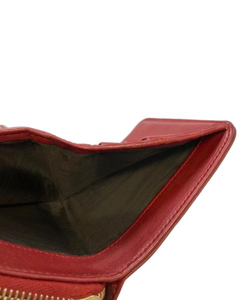 GUCCI（グッチ）GUCCI (グッチ) 2つ折財布 レッドの古着・服飾アイテム