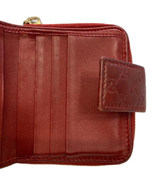 GUCCI（グッチ）GUCCI (グッチ) 2つ折財布 レッドの古着・服飾アイテム