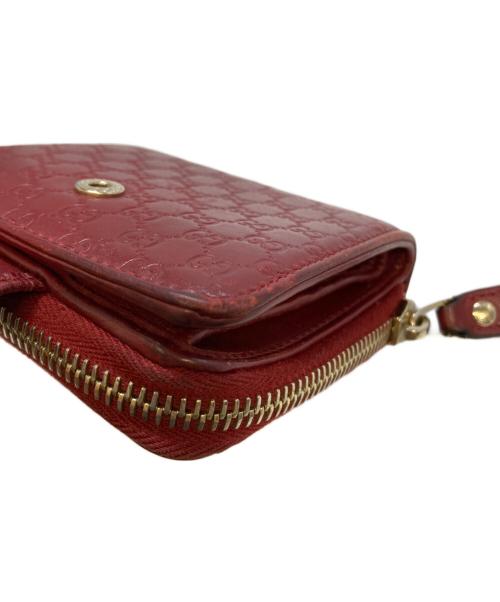GUCCI（グッチ）GUCCI (グッチ) 2つ折財布 レッドの古着・服飾アイテム