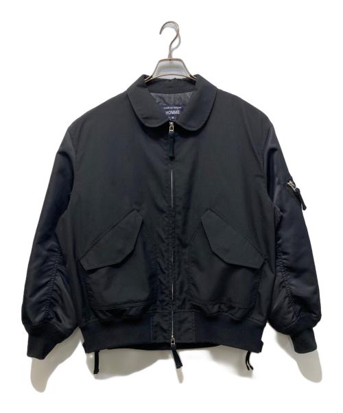 COMME des GARCONS HOMME（コムデギャルソン オム）COMME des GARCONS HOMME (コムデギャルソン オム) エステルウールリップストップ×ナイロンツイルジャケット ブラック サイズ:SIZE Mの古着・服飾アイテム