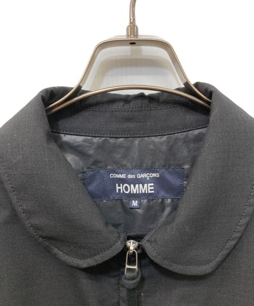 COMME des GARCONS HOMME（コムデギャルソン オム）COMME des GARCONS HOMME (コムデギャルソン オム) エステルウールリップストップ×ナイロンツイルジャケット ブラック サイズ:SIZE Mの古着・服飾アイテム