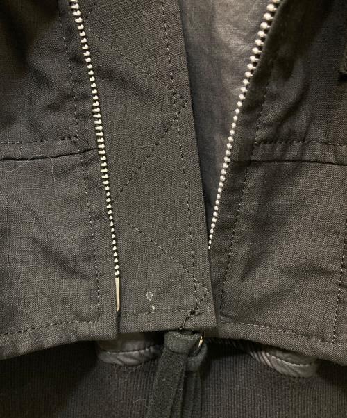 COMME des GARCONS HOMME（コムデギャルソン オム）COMME des GARCONS HOMME (コムデギャルソン オム) エステルウールリップストップ×ナイロンツイルジャケット ブラック サイズ:SIZE Mの古着・服飾アイテム