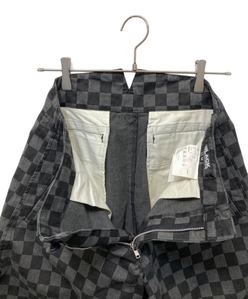 BLACK COMME des GARCONS（ブラックコムデギャルソン）BLACK COMME des GARCONS (ブラックコムデギャルソン) チェックバルーンパンツ ブラック×グレー サイズ:Mの古着・服飾アイテム