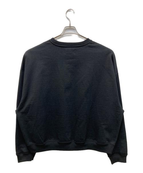 MARKAWARE（マーカウェア）MARKAWARE (マーカウェア) オーガニックコットンヘビー吊裏毛 - ヒュージスウェットショート ブラック サイズ:2 未使用品の古着・服飾アイテム