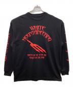 WHITE MOUNTAINEERINGホワイトマウンテ二アニング）の古着「QOTSA SONGS FOR THE DEAF L/S T-SHIRT」｜ブラック