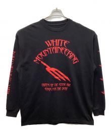 WHITE MOUNTAINEERING（ホワイトマウンテ二アニング）の古着「QOTSA SONGS FOR THE DEAF L/S T-SHIRT」｜ブラック