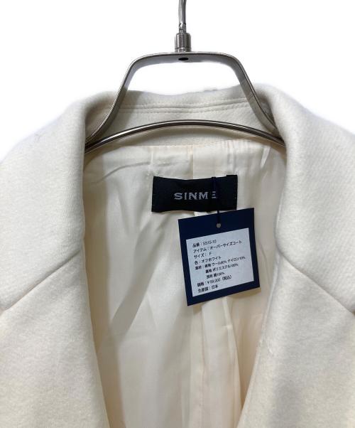 SINME（シンメ）SINME (シンメ) オーバーサイズコート ホワイト サイズ:SIZE Freeの古着・服飾アイテム