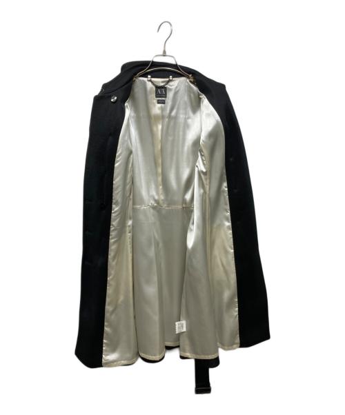ARMANI EXCHANGE（アルマーニ エクスチェンジ）ARMANI EXCHANGE (アルマーニ エクスチェンジ) メッシュトレンチコート ブラック サイズ:Lの古着・服飾アイテム
