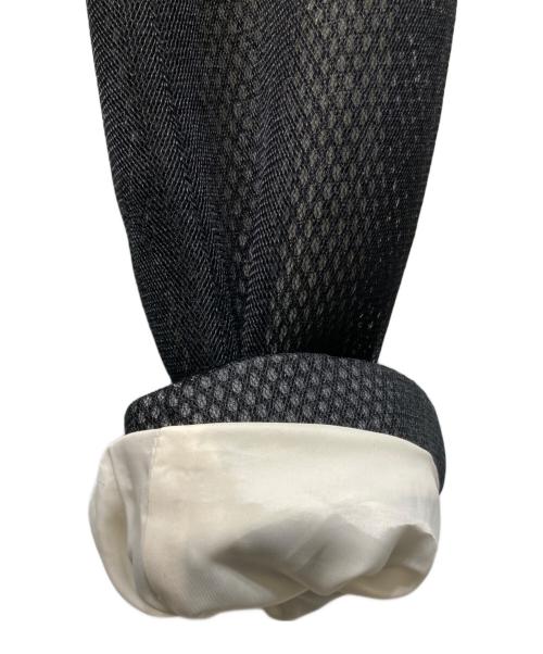 ARMANI EXCHANGE（アルマーニ エクスチェンジ）ARMANI EXCHANGE (アルマーニ エクスチェンジ) メッシュトレンチコート ブラック サイズ:Lの古着・服飾アイテム