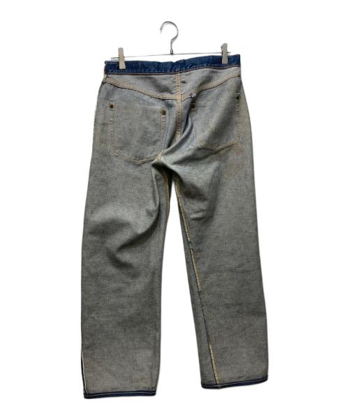 LEVI'S（リーバイス）LEVI'S (リーバイス) 50's 501XX セルビッチデニム　/ 54年 / 革パッチ / Vステッチ / ポケット裏シングルステッチ / オフセット / 通常R / フライボタン裏点々刻印 / 両面均等V インディゴ サイズ:不明の古着・服飾アイテム