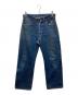 LEVI'S（リーバイス）の古着「50's 501XX セルビッチデニム　/ 54年 / 革パッチ / Vステッチ / ポケット裏シングルステッチ / オフセット / 通常R / フライボタン裏点々刻印 / 両面均等V」｜インディゴ