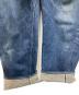 中古・古着 LEVI'S (リーバイス) 50's 501XX セルビッチデニム　/ 54年 / 革パッチ / Vステッチ / ポケット裏シングルステッチ / オフセット / 通常R / フライボタン裏点々刻印 / 両面均等V インディゴ サイズ:不明：360000円