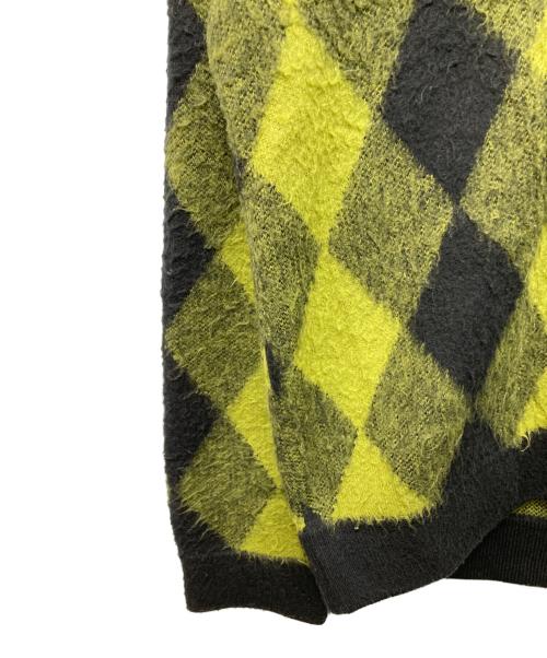 SUPREME（シュプリーム）SUPREME (シュプリーム) Brushed Argyle Cardigan グリーン×ブラック サイズ:Mの古着・服飾アイテム