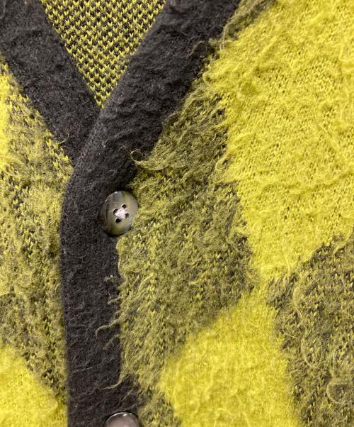 SUPREME（シュプリーム）SUPREME (シュプリーム) Brushed Argyle Cardigan グリーン×ブラック サイズ:Mの古着・服飾アイテム