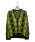 SUPREME（シュプリーム）の古着「Brushed Argyle Cardigan」｜グリーン×ブラック