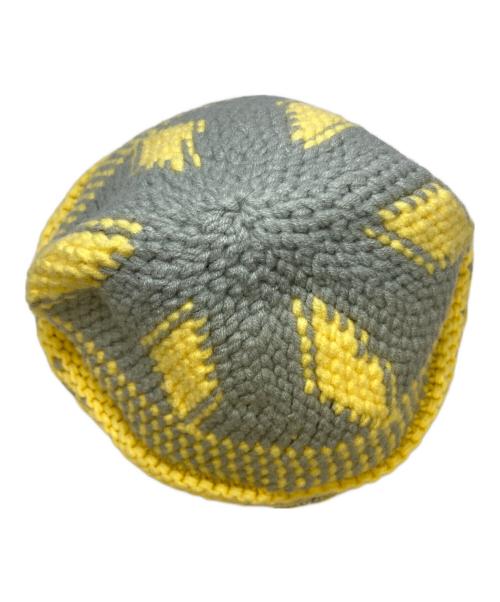 SUPREME（シュプリーム）Supreme (シュプリーム) Diamond Beanie イエローの古着・服飾アイテム
