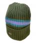Supreme（シュプリーム）の古着「Stripe Cashmere Beanie」｜オリーブ