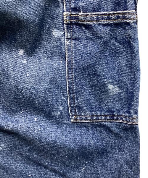 CarHartt（カーハート）CarHartt (カーハート) ペイント加工ダブルニーパンツ インディゴ サイズ:W34の古着・服飾アイテム