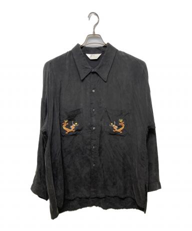 中古・古着通販】ANCELLM (アンセルム) AGING EMBROIDERY SHIRT