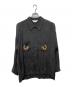ANCELLM（アンセルム）の古着「AGING EMBROIDERY SHIRT」｜ブラック